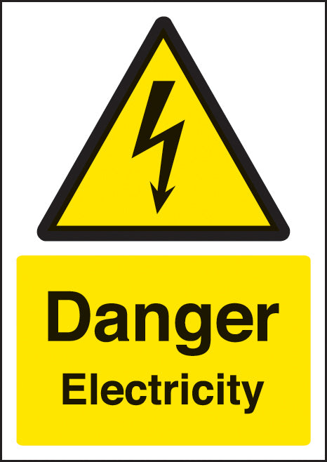 Danger electricity - A4 rp