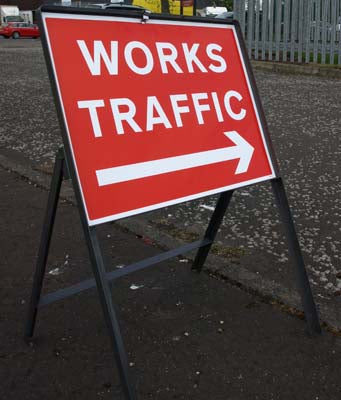 Sign frame 600 x 450 mm - 300mm legs