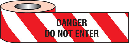 Danger do not enter barrier tape 75mm x250m
