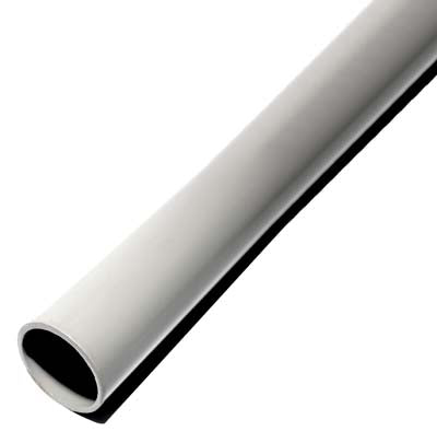 Grey galvanised steel pole powdercoated 2.5mtr x 76mm