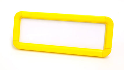 Suspended frame 300x100mm yellow c/w kit
