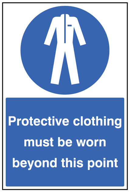 Protective clothing must be worn floor graphic 400x600mm