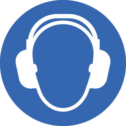 Ear protectors floor graphic 400mm dia