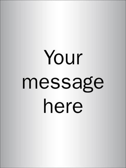 Design Your Own Brushed Aluminium Effect Sign 150x200mm