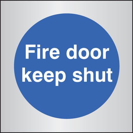 Fire door keep shut 70x70mm aluminium