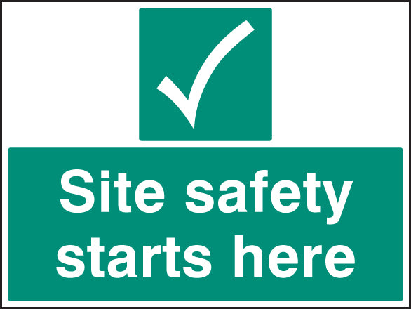 Site safety starts here