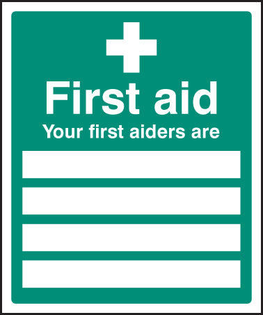 Your first aiders are