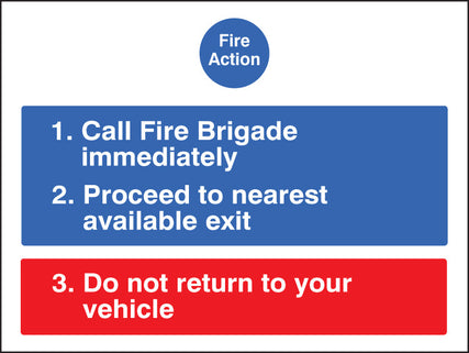 Fire action for car parks