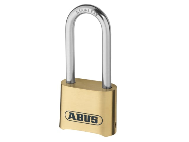 180IB/50HB63 50mm Brass Body Combination Padlock Long Shackle (4-Digit) Carded