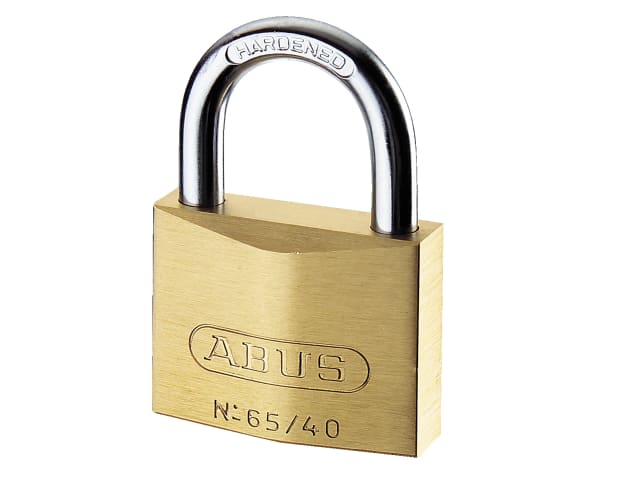 65IB/40mm Brass Padlock Stainless Steel Shackle Twin Pack