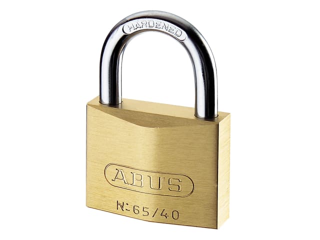 65MB/30mm Solid Brass Padlock 70mm Long Shackle Carded