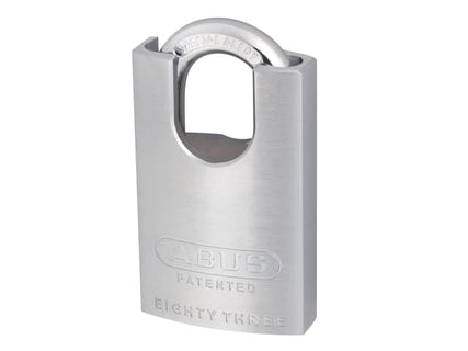 83/50mm Chrome Plated Brass Padlock Hardened Closed Shackle