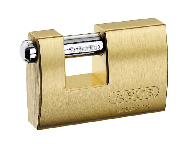 82/70mm Monoblock Brass Shutter Padlock Keyed Alike 8514