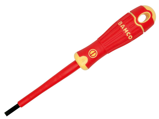 BAHCOFIT Insulated Screwdriver Slotted Tip 3.0 x 100mm
