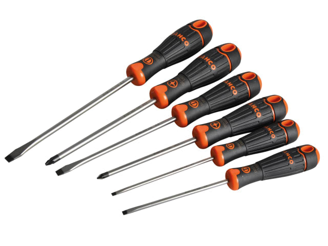 BAHCOFIT Screwdriver Set, of 6 SL/PZ