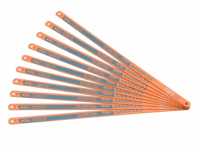 3906 Sandflex Hacksaw Blades 300mm (12in) x 24 TPI (Pack 10)