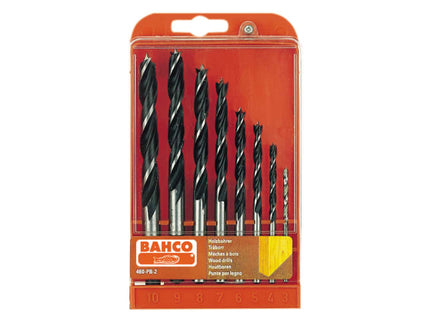 Lip & Spur Wood Drill Bit Set, 8 Piece 3-10mm