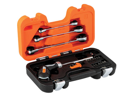 Pistol Grip Ratcheting Screwdriver Set, 25 Piece