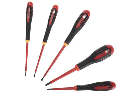 BE-9881S Insulated ERGO™ Screwdriver Set, 5 Piece SL/PH