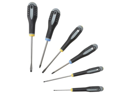 BE-9882 ERGO™ Screwdriver Set, 6 Piece SL/PZ