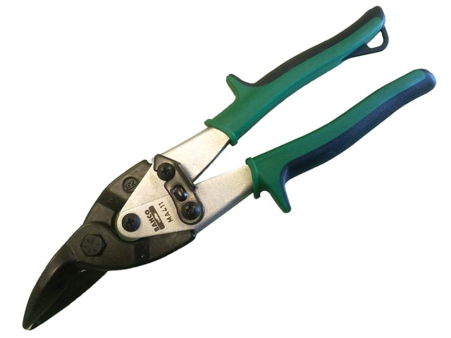 MA411 Green Aviation Compound Snips Right Cut 250mm (10in)