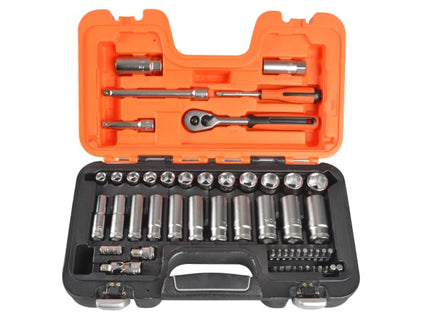 S330L Socket Set of 53 Metric 3/8in Deep Drive + 1/4in Accessories