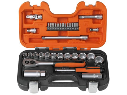 S330 Socket Set of 34 Metric 3/8in Drive + 1/4in Accessories