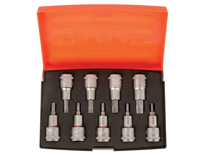 S9TORX 1/2in Drive Socket Set of 9 Metric