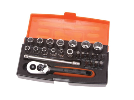 SL25 Socket Set of 25 Metric 1/4in Drive