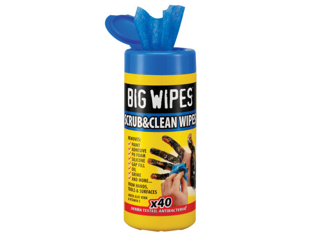 Scrub & Clean Wipes (Tub 40)