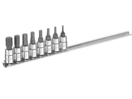 Socket Set of 8 Hex Bit 1/4in Drive