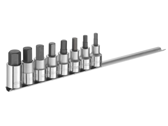 Hex Bit Socket Set of 8 1/2in Drive