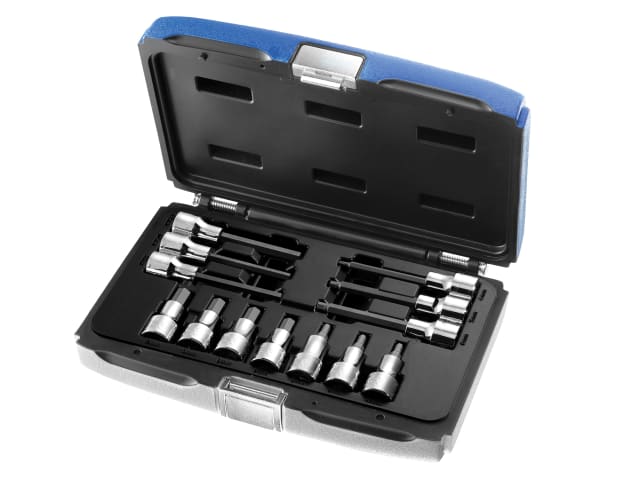 Hex Bit Socket Set of 13 1/2in Drive