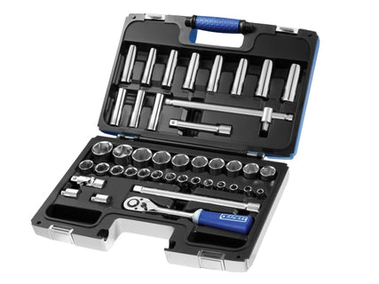 Socket & Accessory Set of 42 Metric 1/2in Drive