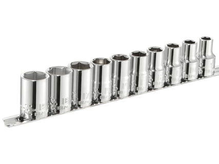 Socket Set of 10 Metric 1/2in Drive