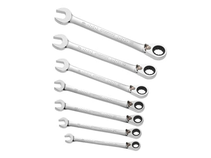 Ratchet Combination Spanner Set, 7 Piece