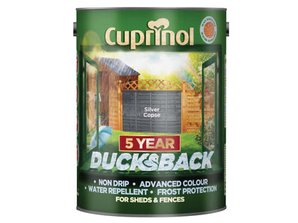Ducksback 5 Year Waterproof for Sheds & Fences Silver Copse 5 litre