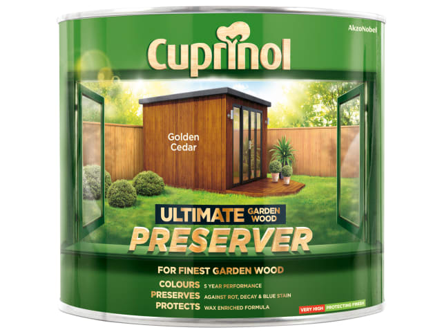 Ultimate Garden Wood Preserver Golden Cedar 1 litre