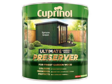 Ultimate Garden Wood Preserver Spruce Green 4 litre