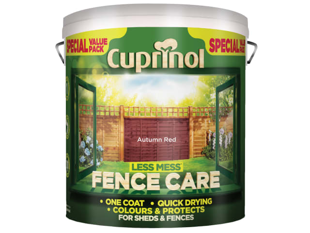 Less Mess Fence Care Autumn Red 6 litre