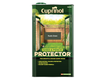 Shed & Fence Protector Rustic Green 5 litre