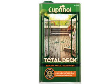 Total Deck Restore & Oil Wood Clear 5 litre