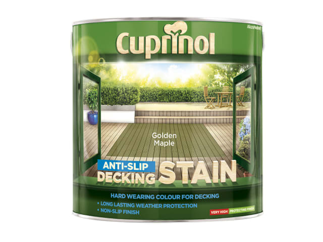 Anti-Slip Decking Stain Golden Maple 2.5 litre