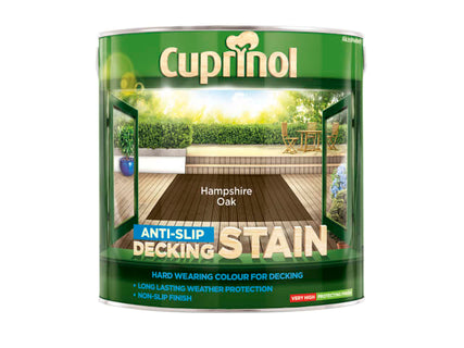 Anti-Slip Decking Stain Hampshire Oak 2.5 litre