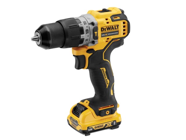 DCD706D2 XR Brushless Sub-Compact Combi Drill 12V 2 x 2.0Ah Li-ion