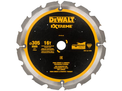 Extreme PCD Fibre Cement Saw Blade 305 x 30mm x 16T