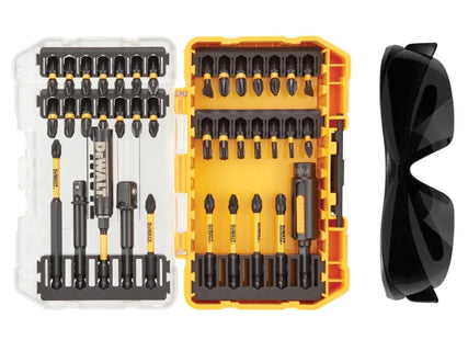 DT70740T FLEXTORQ™ Screwdriving Set, 38 Piece + Safety Glasses