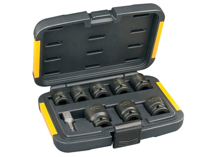 DT7507 Impact Socket Set of 9 Metric 1/2in Drive