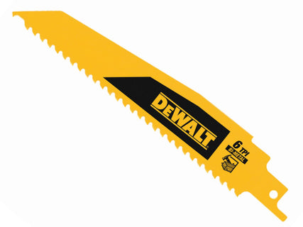 Bi-Metal Wood Demolition Reciprocating Blade 152mm x 6 TPI (Pack 5)