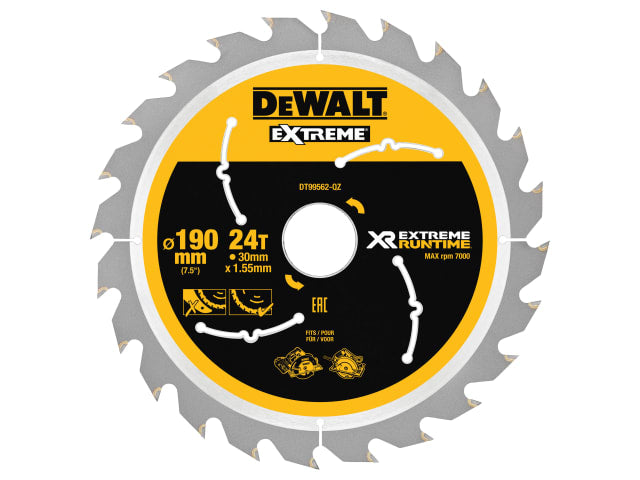 FlexVolt XR Circular Saw Blade 190 x 30mm x 24T